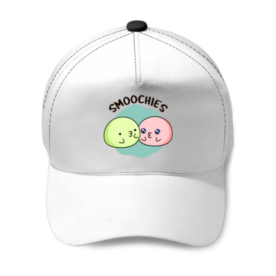 Discover Smoochies funnys Food Mochi Puns Baseball Caps