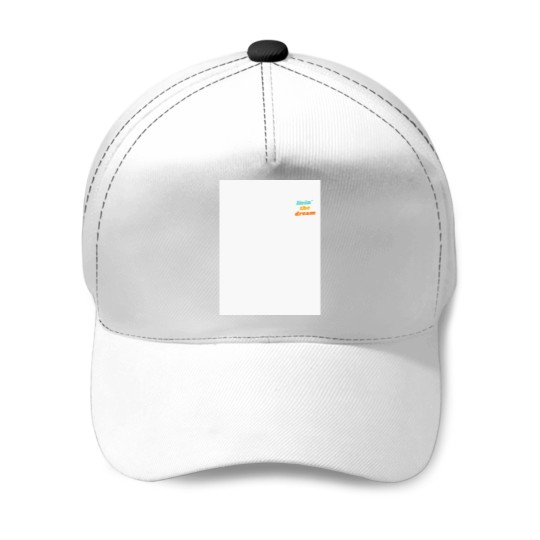 Discover Livin' the Dream Retro Logo Baseball Caps