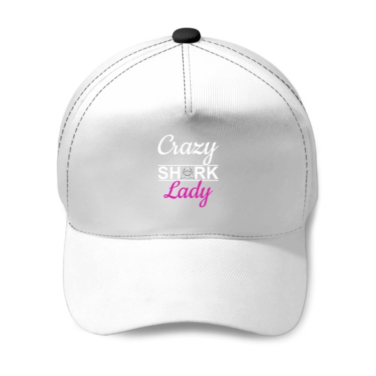 Discover crazys sharks Lady Baseball Caps