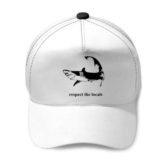 Discover Cape Cod Shark Respect The Locals Baseball Caps