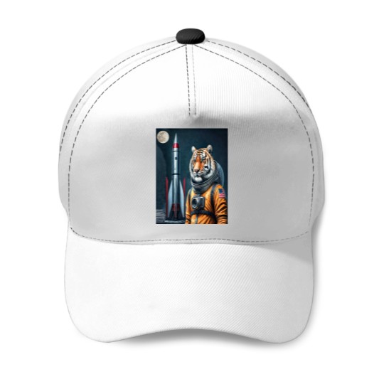 Discover An Americans  Tigers Astronautss with Full moons Baseball Caps