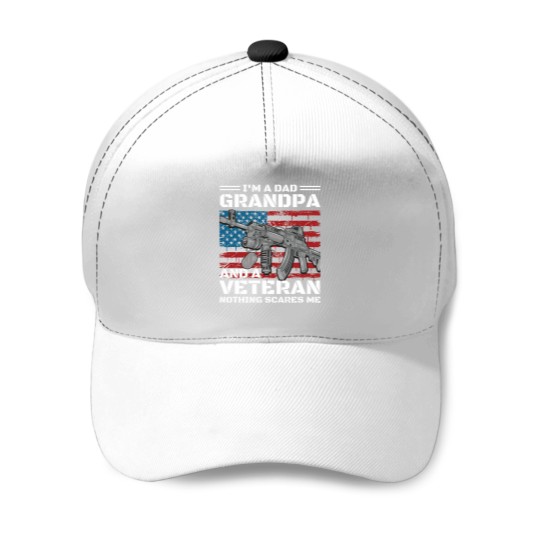 Discover Veteran Grandpa Patriotic Americans  flags Baseball Caps