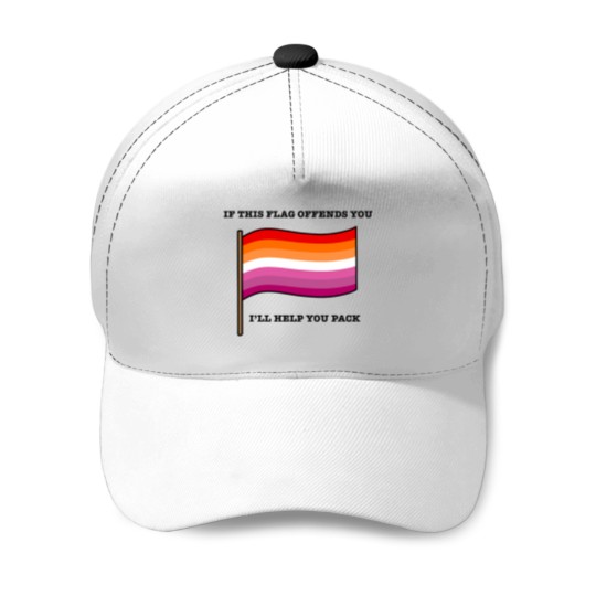 Discover Lesbian If This flags Offends You Parody Baseball Caps
