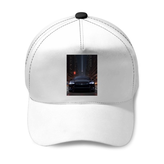 Discover teslas Bumper darks Baseball Caps