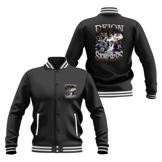Discover Deion Sanders Ravens Vintage 90's Style Baseball Jackets