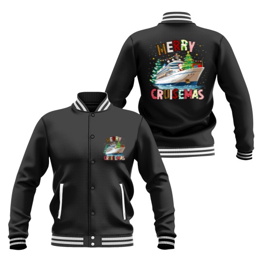 Discover Merry Cruisemas Baseball Jackets, Christmas Cruise Crew Baseball Jackets