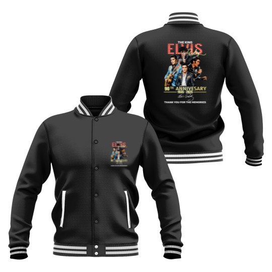 Discover Elvis Presley tour 2025, Elvis 90th Anniversary Baseball Jackets 2D