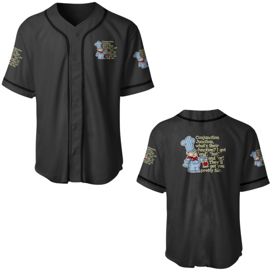 Discover Conjunction Junction Conductor Lyrics 1 Baseball Jerseys