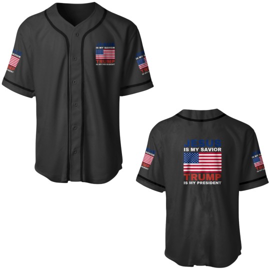 Discover Trump 2020  Jesus Is My Savior Trump Is My President 2247 Baseball Jerseys