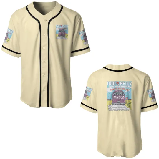 Discover Tom Petty & the Heartbreakers Touring the Great Wide Open Rock Music Baseball Jerseys