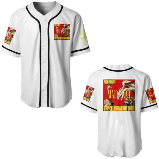 Discover Madonna Four Decades The Celebration Tour 2023, Madonna The Celebration Tour 2023 Baseball Jerseys