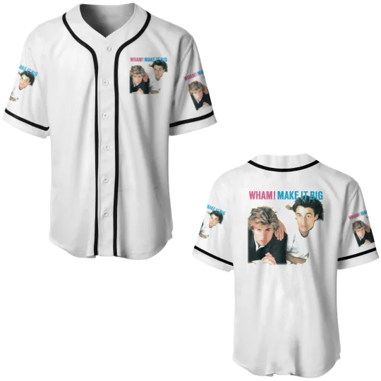 Discover Wham Make It Big White Baseball Jerseys