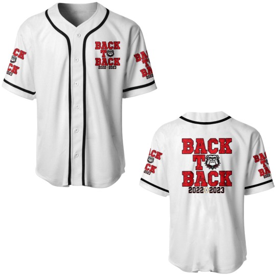 Discover Georgia Bulldog Championship 2022 2023 Back to Back Champs Football House Flags Baseball Jerseys