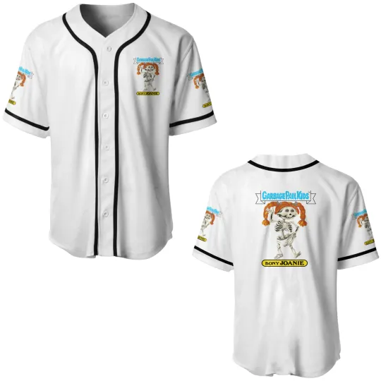 Discover Garbage Pail Kids Bony Joanie Baseball Jerseys