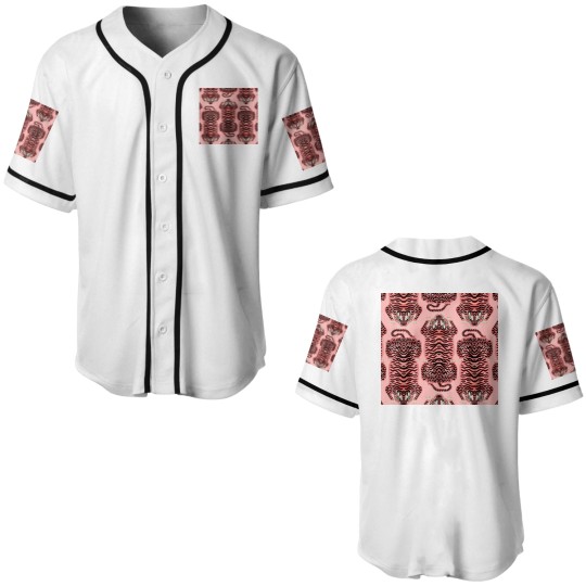 Discover Pink Tibetan Tiger Rug Shower Curtain Baseball Jerseys