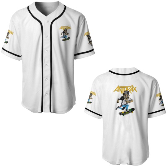 Discover Anthrax Mosh it Up Tour 1987 Baseball Jerseys