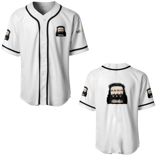Discover Marilyn Manson Vintage Believe Blasphemous Print Reprint Industrial Baseball Jerseys