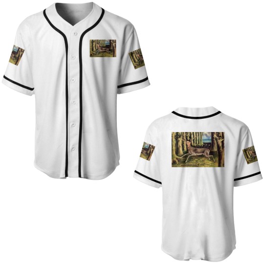 Discover The Wounded Deer by Frida Kahlo Canvas Baseball Jerseys