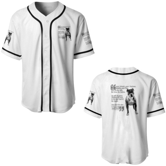 Discover Pitbull Logo Baseball Jerseys Friendly Pitbull For lovers