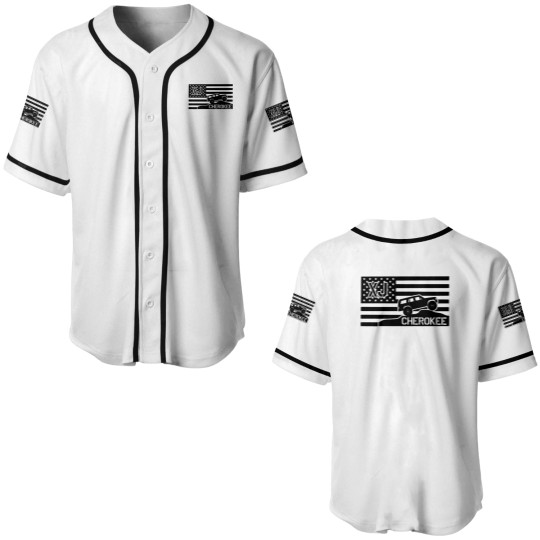 Discover Jeep Cherokee XJ American Flag Baseball Jerseys