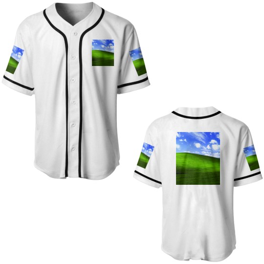 Discover Bliss - Windows XP Wallpaper Tapestry Baseball Jerseys