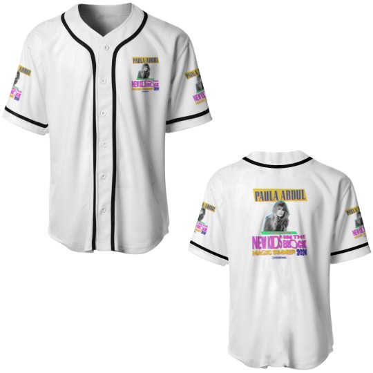 Discover Paula Abdul NK on The Block THE MAGIC SUMMER 2024 Tour Baseball Jerseys