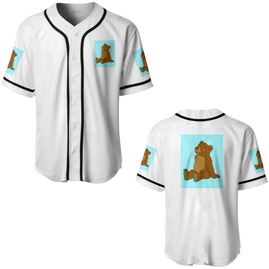 Discover Little Bear sitting fan art Premium Matte Vertical Poster Baseball Jerseys
