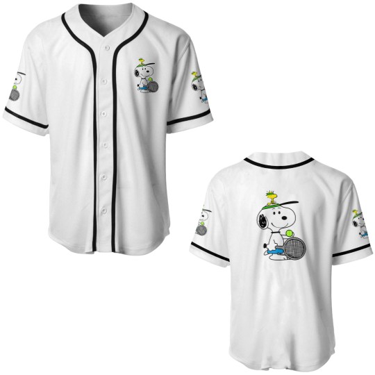 Discover Snoopy Tennis Time - Snoopy Fan - Baseball Jerseys