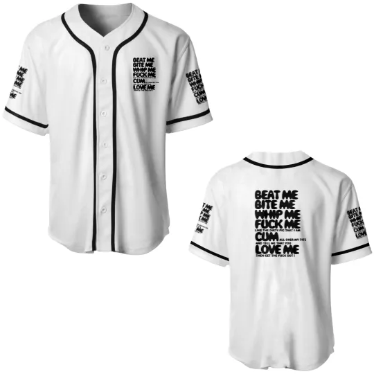Discover Beat Me Bite Me Whip Me Baseball Jerseys