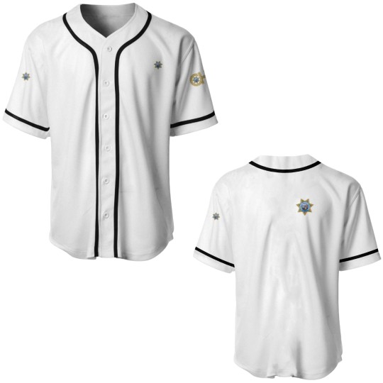 Discover New California Highway PATROL CHP CHiPs Police Department Double sided Baseball Jerseys