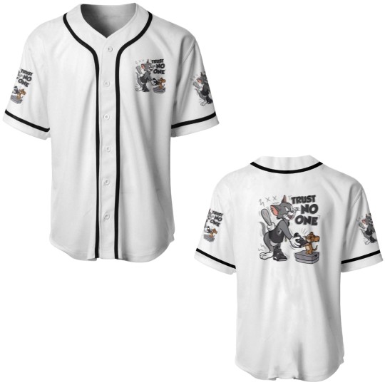 Discover Tom and Jerry Trust No One Baseball Jersey