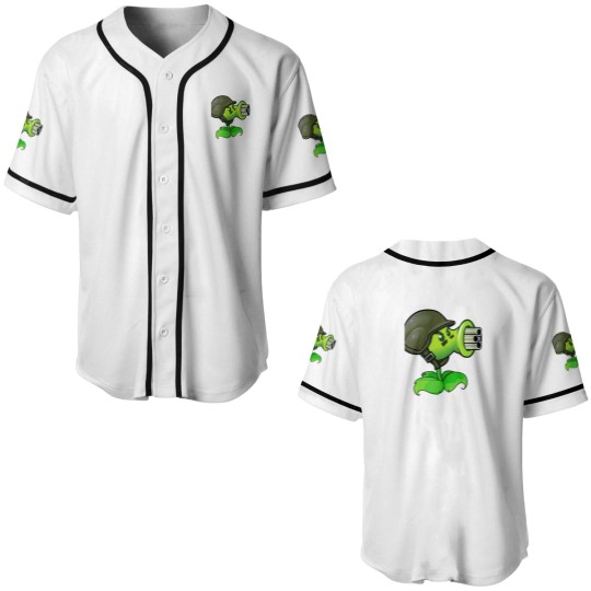 Discover Peashooter PVZ Baseball Jerseys