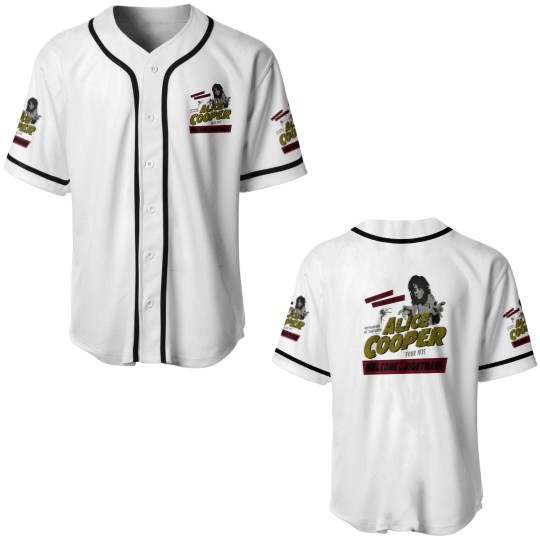 Discover Alice Cooper Welcome To My Nightmare Rock Music Baseball Jerseys