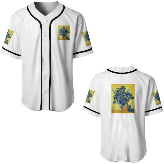 Discover Vincent van Gogh Irises Baseball Jerseys
