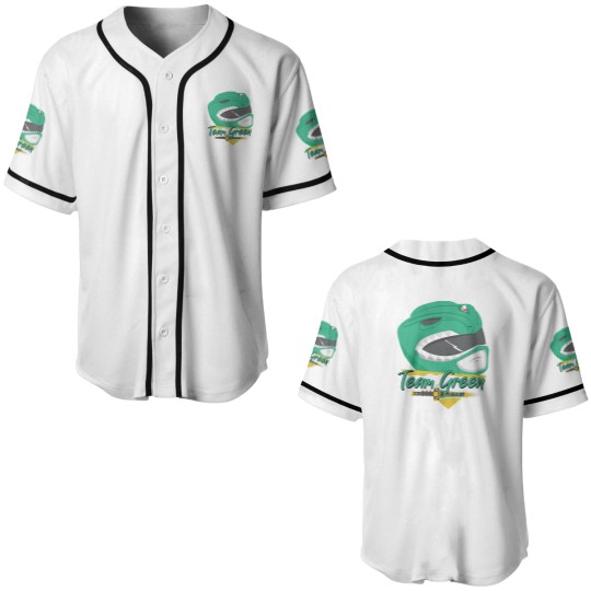 Discover 90's Green Power Ranger Baseball Jerseys