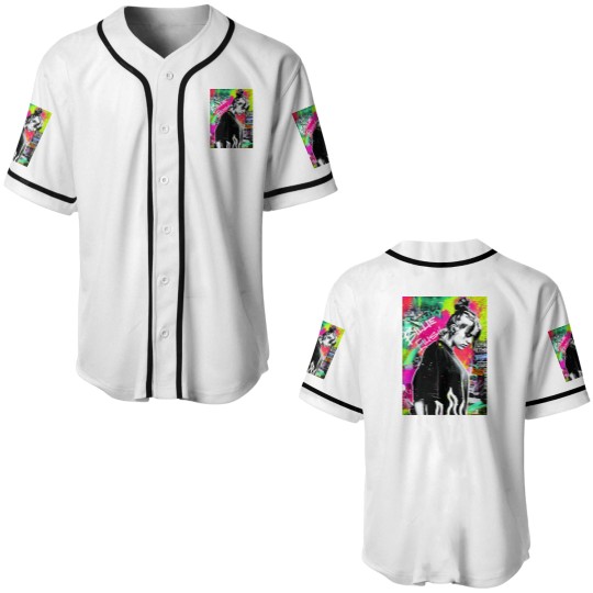 Discover Billie Eilish Colorful Posters Baseball Jerseys