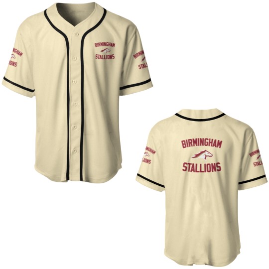 Discover Usfl Merch Birmingham Stallions Logo Baseball Jerseys Arizonna Wranglers Baseball Jerseys