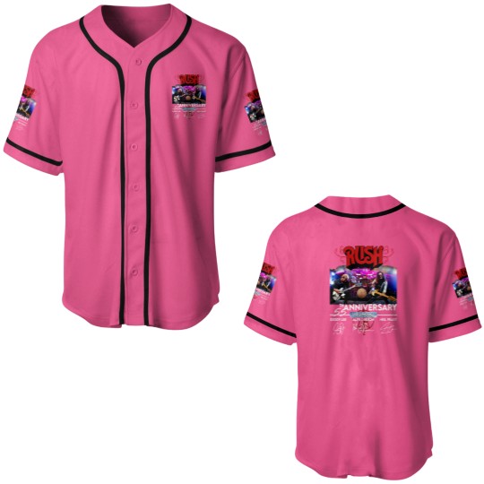 Discover 55 Years RUSH Band 1968-2023 Signatures Baseball Jerseys