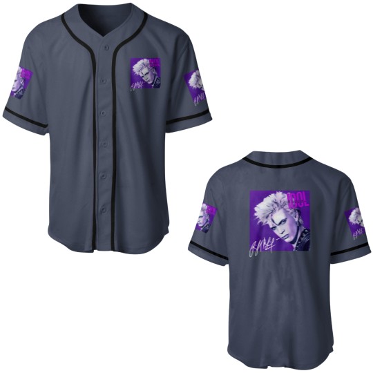 Discover Billy Idol Baseball Jerseys Billy Idol Whiplash Smile Song Cotton Baseball Jerseys Men Women