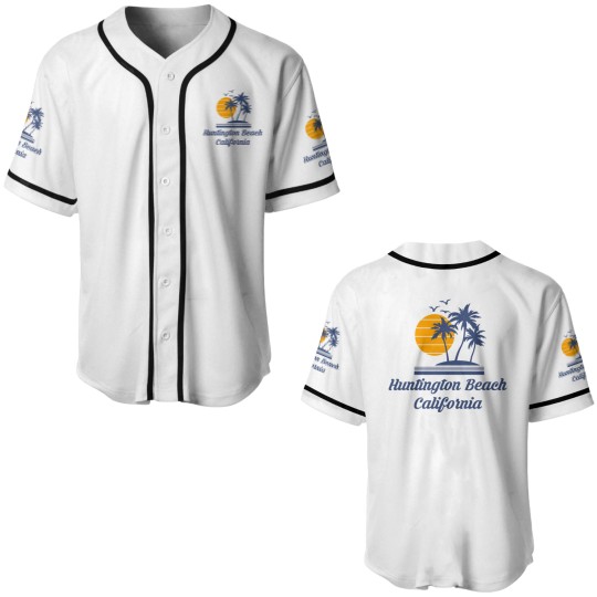 Discover Huntington Beach California Baseball Jerseys CA Tourist Gifts Baseball Jerseys