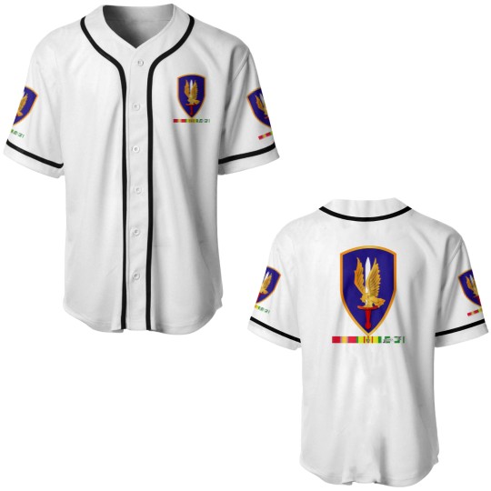 Discover Army 1st Aviation Brigade Vietnam w SVC wo Txt Baseball Jerseys