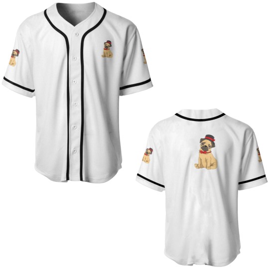 Discover Adorable Pug Baby Dog Cute Puppy Kid Baseball Jerseys