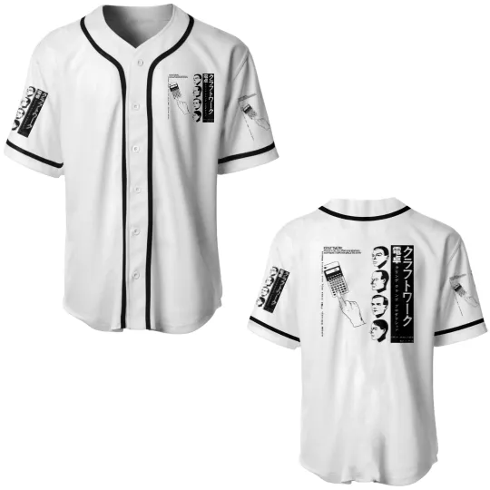 Discover Kraftwerk Japanese Pocket Calculator Music Computer World Baseball Jerseys
