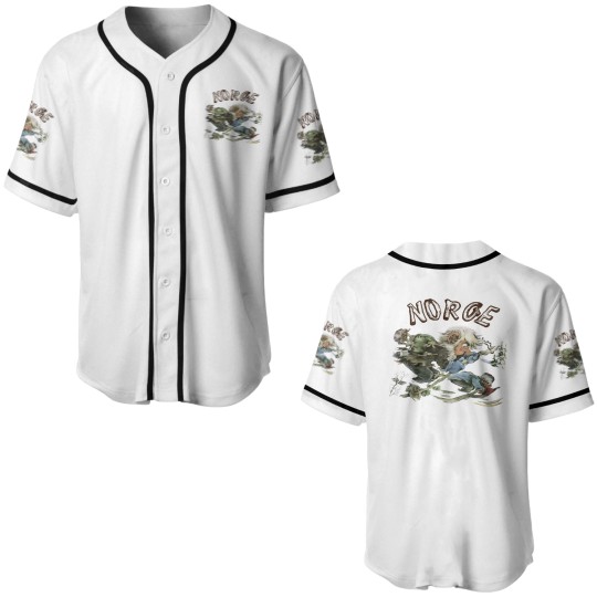 Discover 70s Norge Norway Troll Baseball Jerseys. Vintage 1970s Norwegian Skiing Trolls