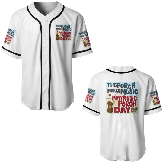 Discover PLAY MUSIC ON THE PORCH DAY PORCH SIGN Baseball Jerseys