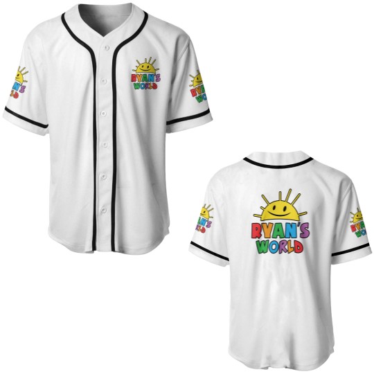 Discover Ryans World Logo Baseball Jerseys
