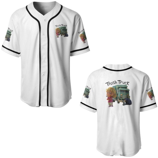 Discover Personalized Trash Truck Kids Baseball Jerseys Baseball Jerseys