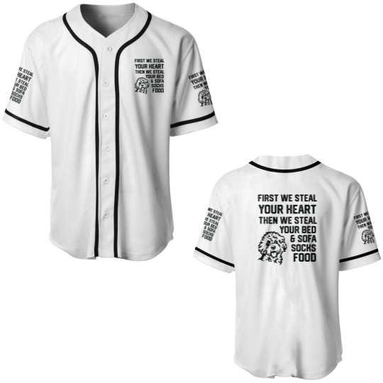 Discover Cockapoo Steal Your Heart Steal Your Bed and Sofa socks food 2 Baseball Jerseys