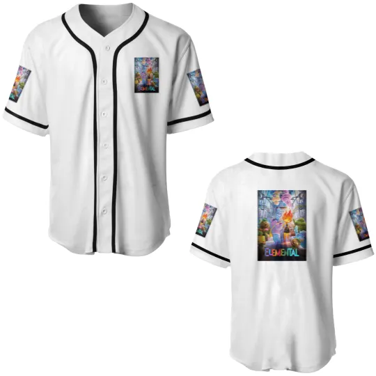 Discover Elemental Essential Baseball Jerseys Elemental MOVIE lover