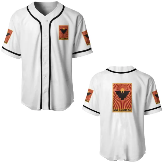Discover Viva La Huelga Rare 1960S Cesar Chavez  United Farm Workers Huelga Bird Baseball Jerseys